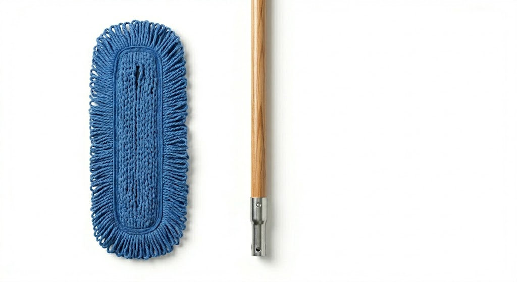 Industrial Dust Mop Kit – Includes 60 Inch Blue