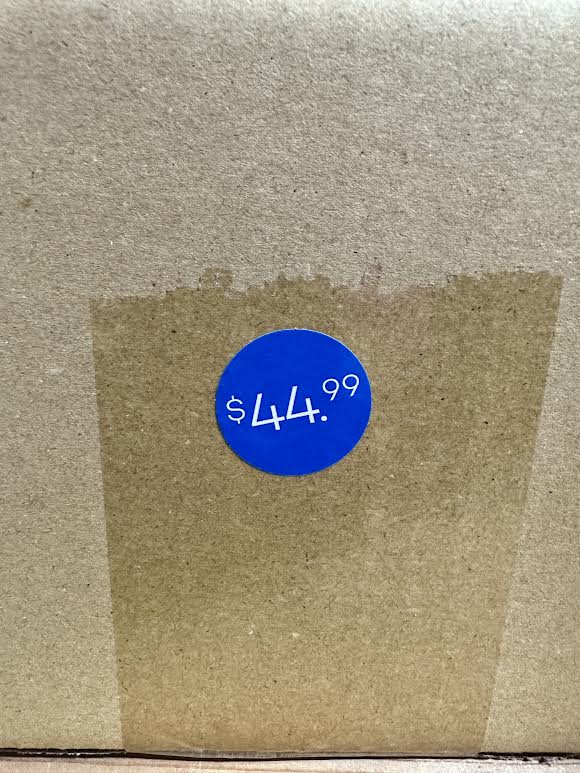 Pegatinas de precio azul