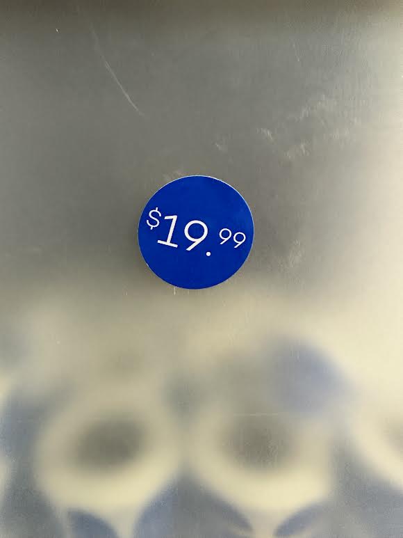 Pegatinas de precio azul