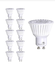 Bioluz LED  10 Pack GU10 LED Dimmable Bulbs