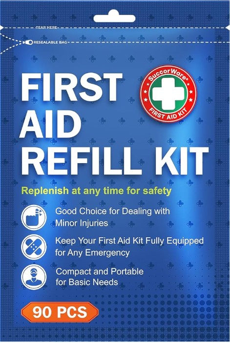 ** FIRST AID REFILL KIT **90 Pieces First Aid Refill Kit