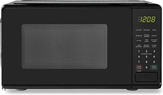 Horno de microondas compacto para mostrador, negro (aprobado por DM)